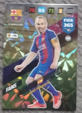 Iniesta fans favourite 2018 panini 102