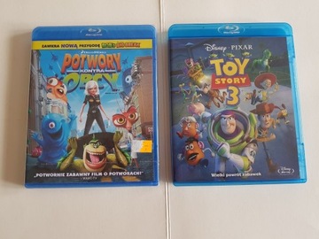 Toy Story 3 + Potwory kontra Obcy Blu Ray PL