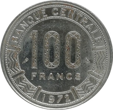 Kamerun 100 francs 1972, KM#16