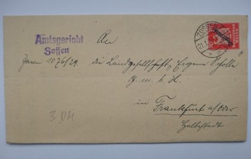List z miejscowości Zossen z roku 1926