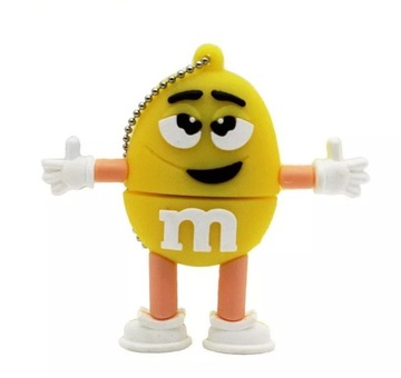 Pendrive 64GB cukierek m&m' s żółty USB 2.0