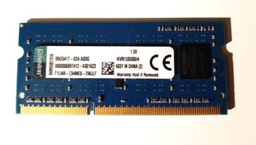 Pamięć RAM 4GB Kingston KingStonKVR13S9S8/4