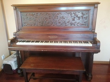 Pianino antyk 1895-1899 Vose & Sons Orginał z USA