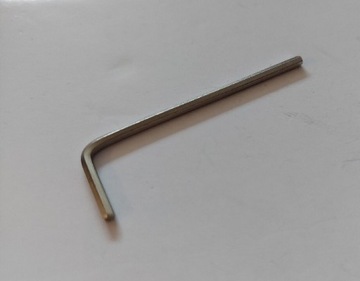 Klucz metalowy HEX T3 zakrzywiony 50x15 mm