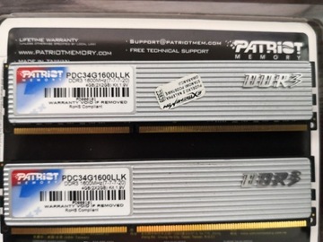 PATRIOT ddr3 1600 7-7-7-20 2x2gb