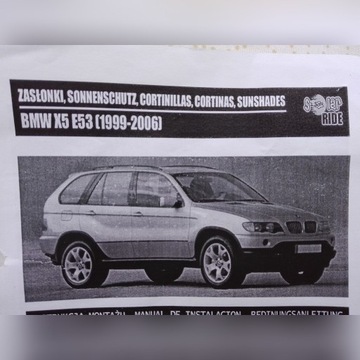 ZASŁONKI MOSKITIERY DEDYKOWANE DO BMW X5 E53