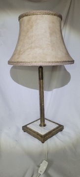 LAMPA VINTAGE MOSIĄDZ+MARMUR+SKÓRA ANGLIA 75 cm 