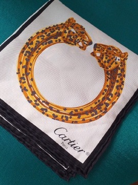 Cartier Panther Bracelet silk scarf apaszka