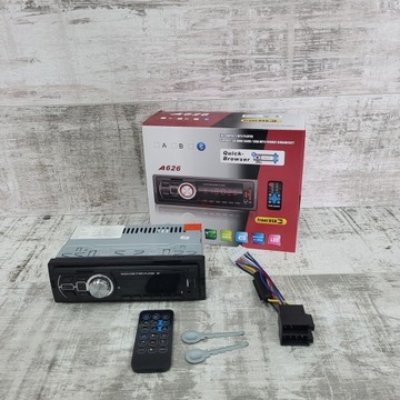 Radio samochodowe z bluetooth 4x50w 1din a626