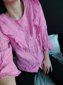 Koszula różowa z wiskozy 40 L