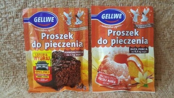 Proszek do pieczenia Gellwe 1 zł za 4 szt 15g/30g