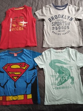 Koszulki letnie dla chłopca rozmiar 110-116