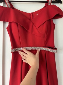Sukienka wieczorowa czerwona, rozmiar 36