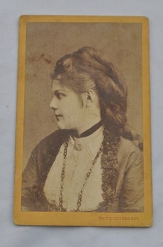 stara fotografia zdjęcie kobiety FRITZ LUKHARDT