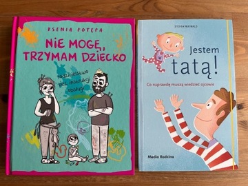 Książki Jestem tatą! i Nie mogę, trzymam dziecko