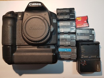 Canon 50d + akcesoria