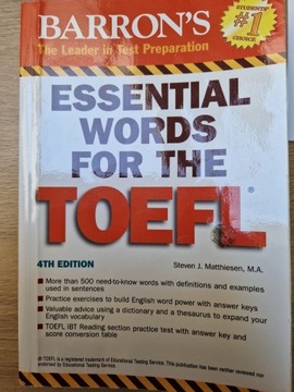 Essential words for the TOEFL 4th edition