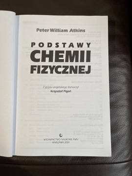 Podstawy chemii fizycznej - Peter William Atkinson