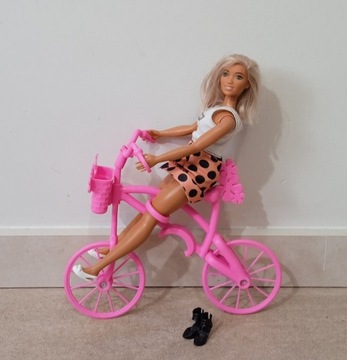 Zestaw ROWER Barbie z 2007r. + lalka firmy Mattel 
