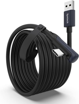 Kabel USB 3.0 USB C do zestawu VR Meta/Oculus Quest 3 Pico 4 PC/SteamVR 5m