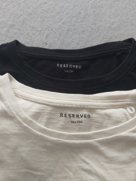 Koszulki reserved i hm -chlopiec 146 cm