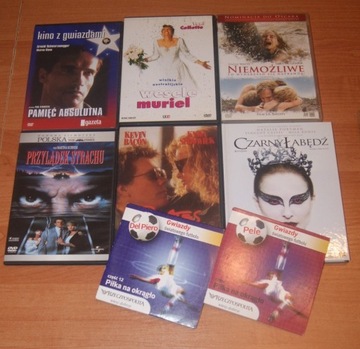 6 sztuk płyt zestaw filmów DVD + gratis