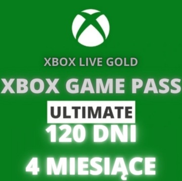 XBOX GAME PASS ULTIMATE 120 DNI 4 MIESIĄCE + GOLD