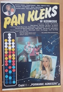Pan Kleks w kosmosie, plakat filmowy, Erol, 1988