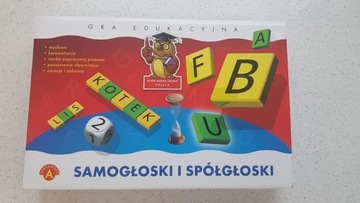 Gra edukacyjna samogłoski i spółgłoski