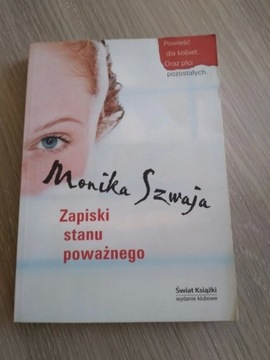 Książka Zapiski stanu poważnego Monika Szwaja