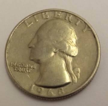 USA 1/4 dollara 1968