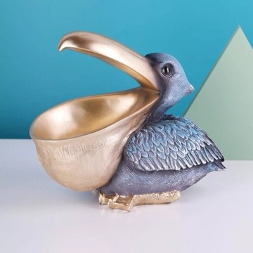 Pelikan, dekoracyjna figurka z żywicy