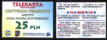 1 TS – 25PLN  - Papież Jan Paweł II - 1999 rok 