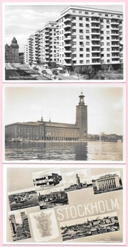 Szwecja - Stockholm - 3 pocztówki ( 18 )