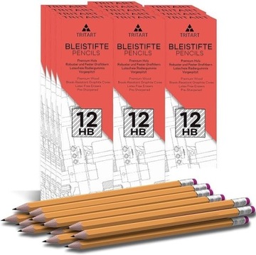 Tritart Ołówki I 156 ołówków z wkładem HB + gumka 