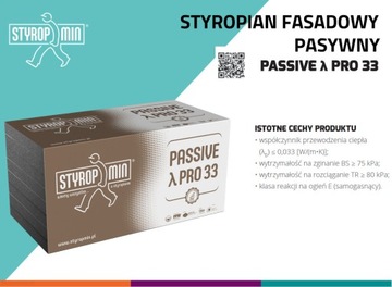 Styropian grafit Styropmin PASSIVE PRO 33, 12kg/m3