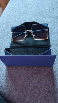 Okulary przeciwsłoneczne kwadraty ombre 