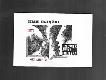Exlibris Klub Książki 1971 (zestaw)