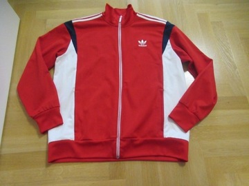 Adidas bluza XL rozsuwana czerwona
