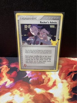 Karta Pokemon TCG Celebrations Rocket’s Admin.