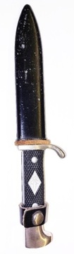 Antyczny niemiecki nóż, herb Solingen, harcerski