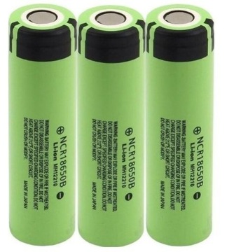 3x Akumulator Li-ion Panasonic NCR18650B 3400 mAh