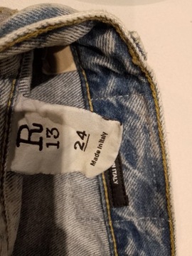 Spodnie damskie jeans R13 italy unikat vintage 