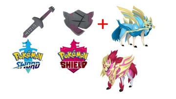 Pokemon Sword/Shield Shiny Zacian i Zamazenta