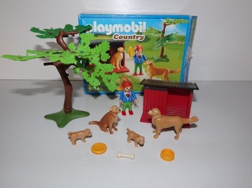 b221 playmobil Labrador z szczeniakami 6134 