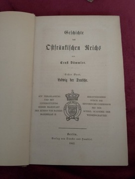 Książka XIX w. historia wschodniej Frankonki