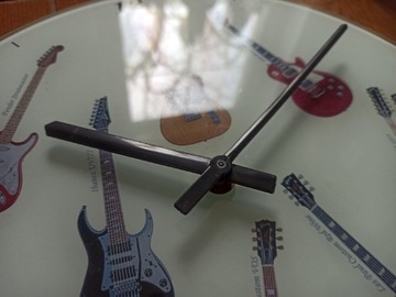 Zegar ścienny gitara szklany