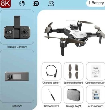 Dron S2S Kamera Gimbal radar + DODATKOWA BATERIA