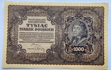 1000 marek polskich 23.08.1919, III Serja G St. 2+