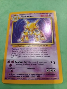 Alakazam karta pokemon base set 1/102